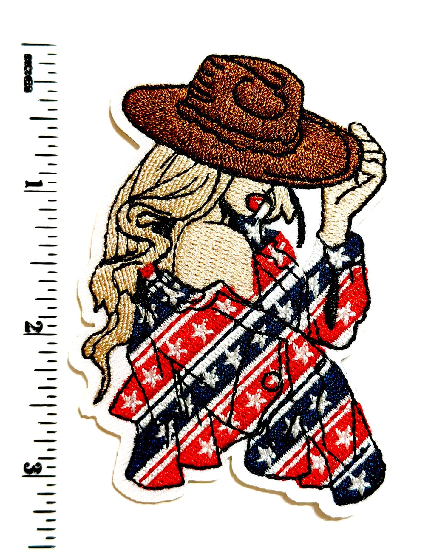 Cowgirls - Embroidered Iron on patches 3.25”