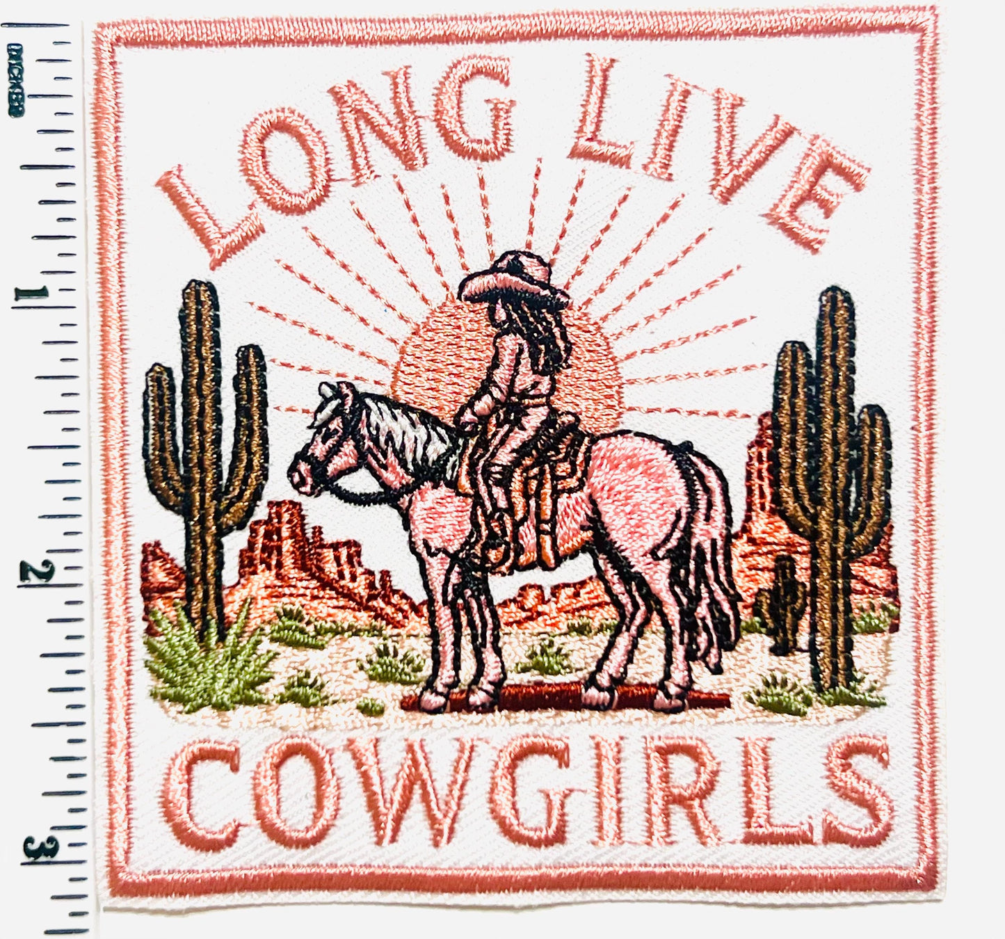 Cowgirl Patches - Embroidered Iron on patches 3”