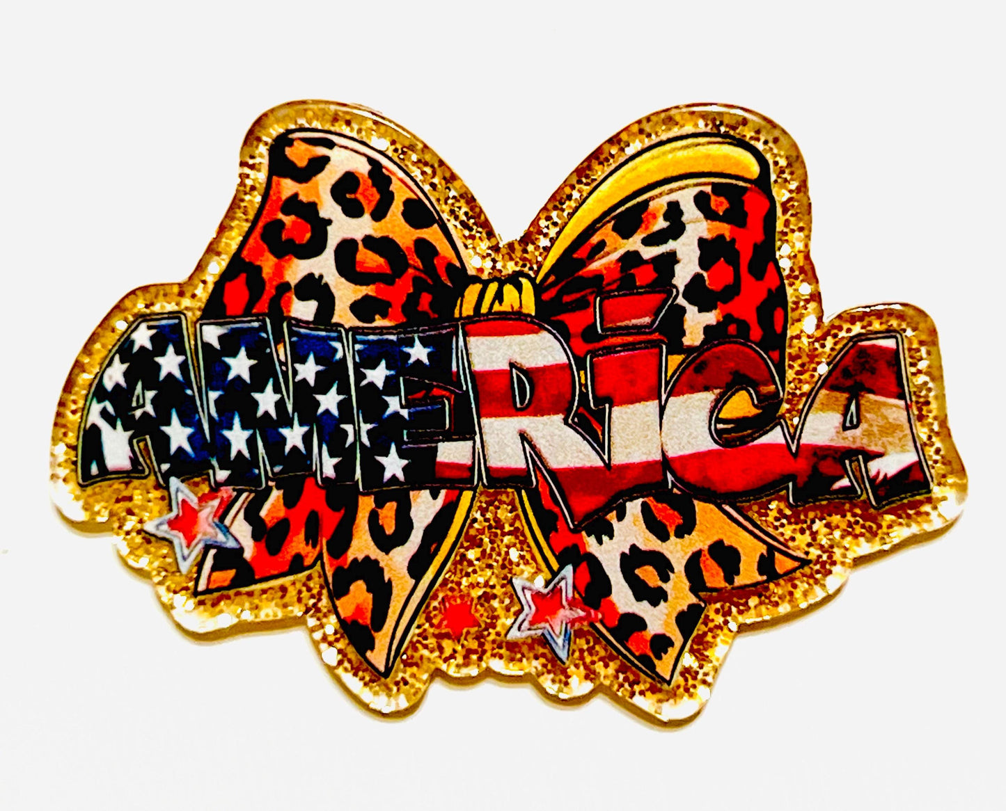 America Bow acrylics - set of 3 flatback acrylics