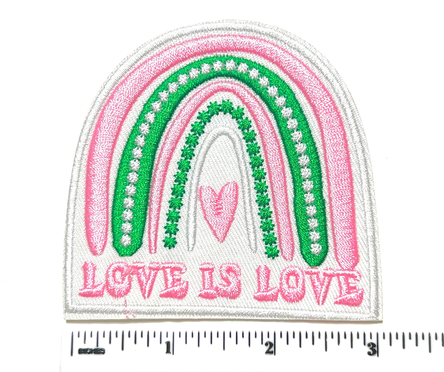 Love is Love Rainbow - Embroidered Iron on patch