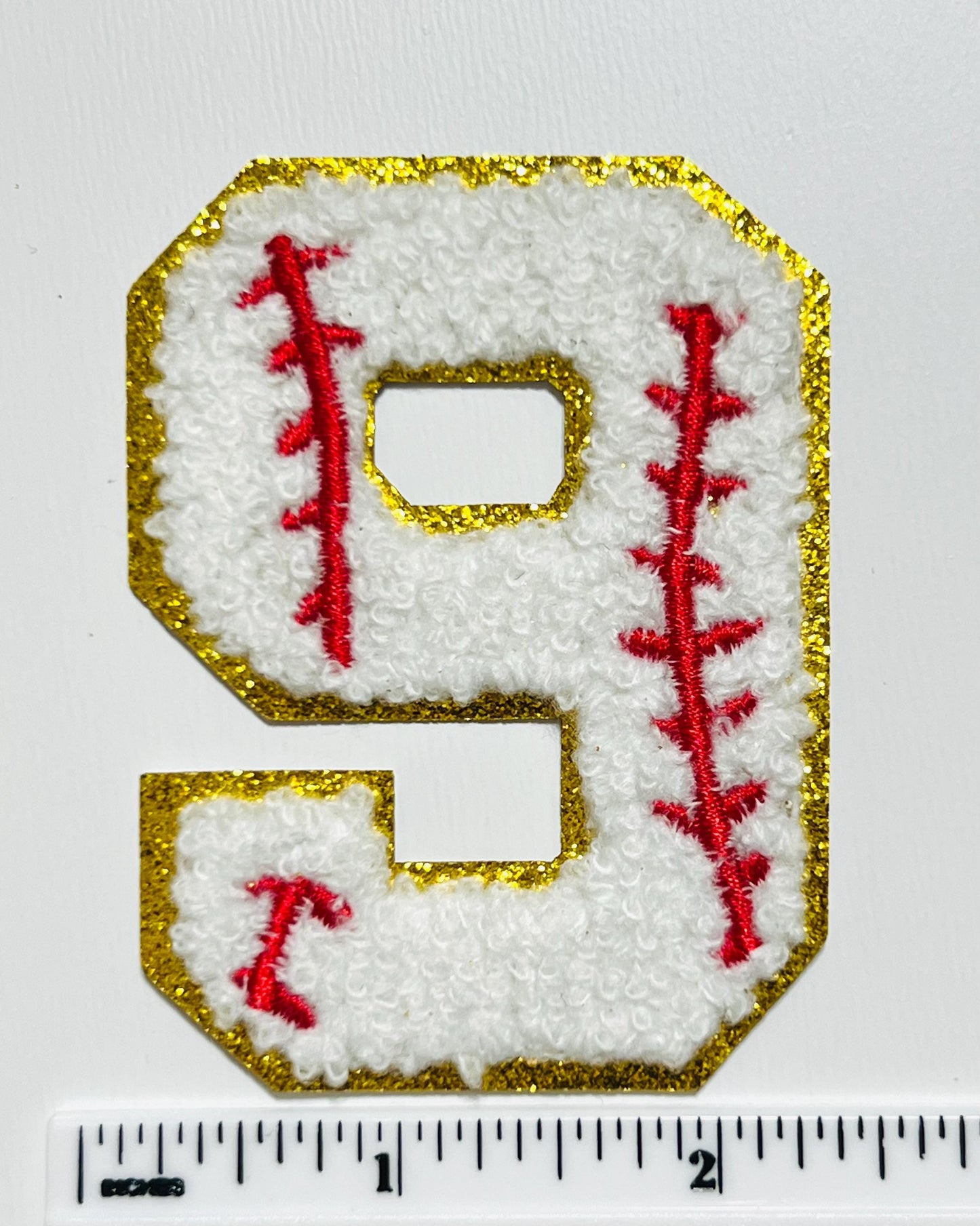 Baseball numbers patches - Embroidered DIY iron on Patches