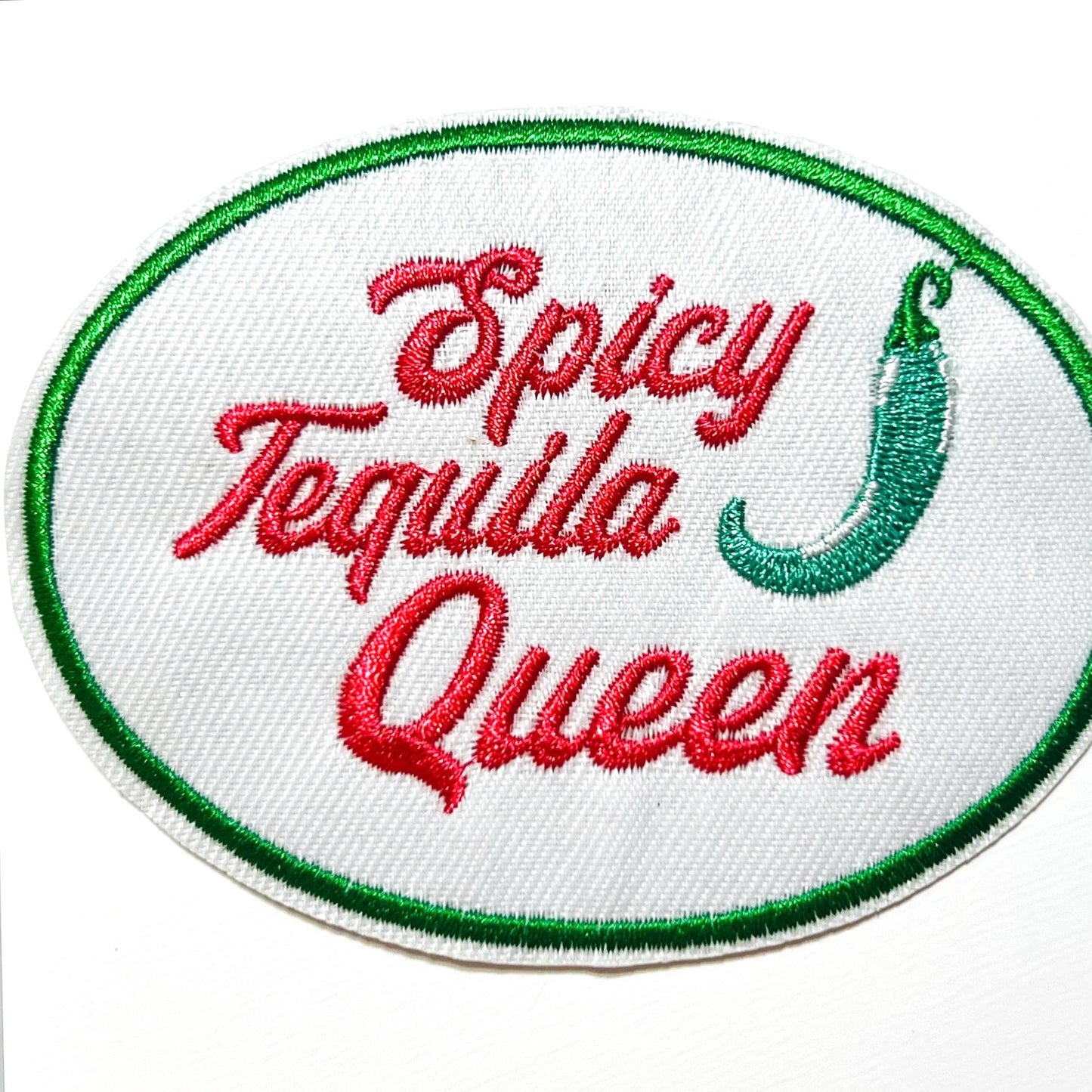 Spicy Tequila Queen - Embroidered iron on patch