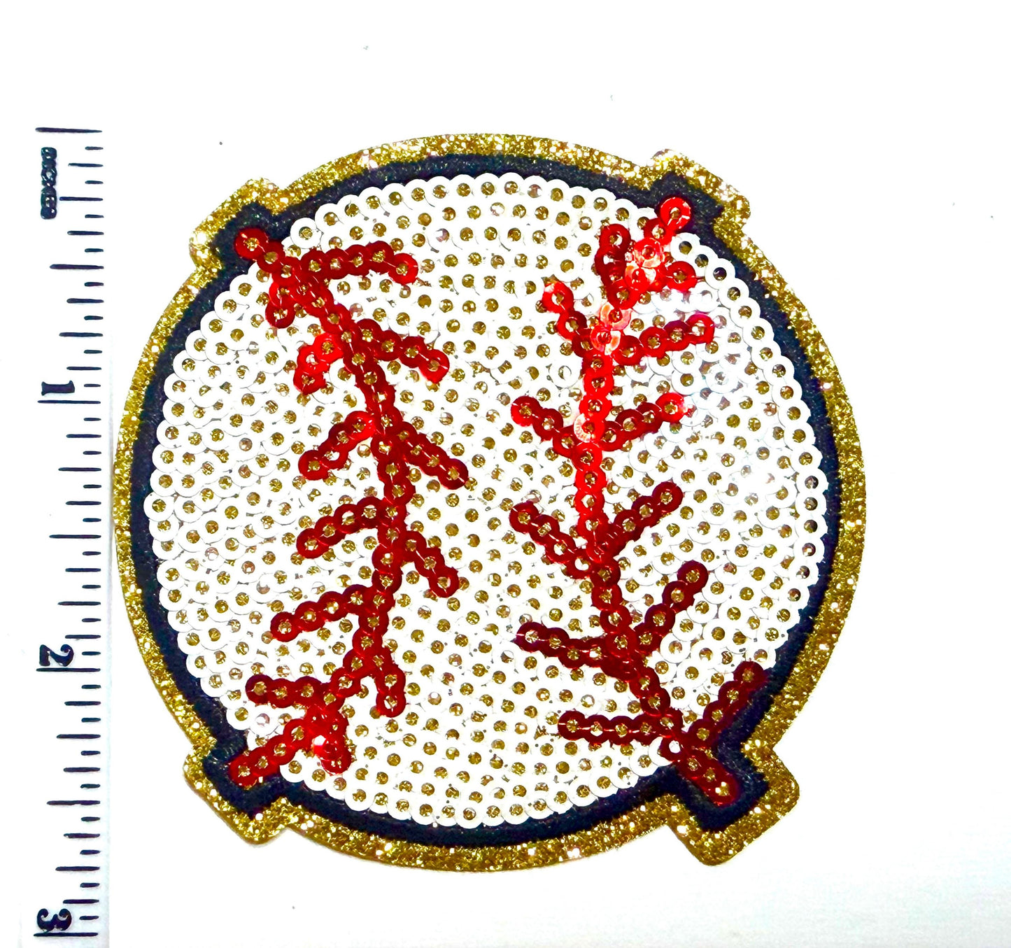 Sequin Babeball Patch - Sequins DIY Iron on patch