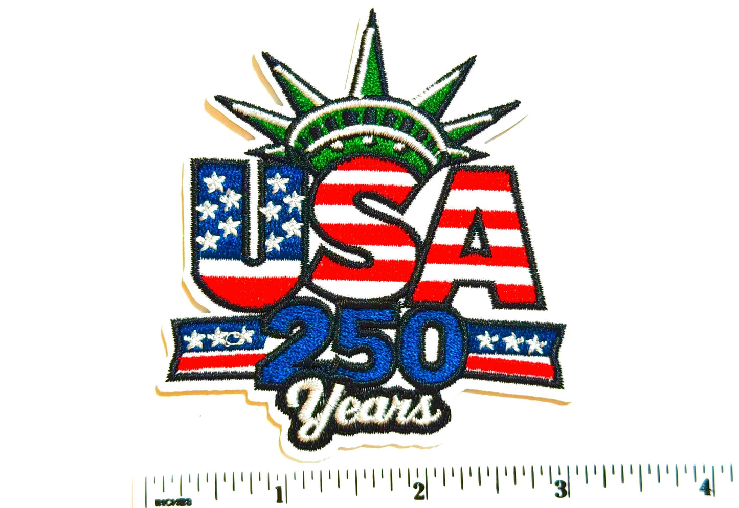 USA 250 Years patriotic patch - Embroidered DIY Iron on patch