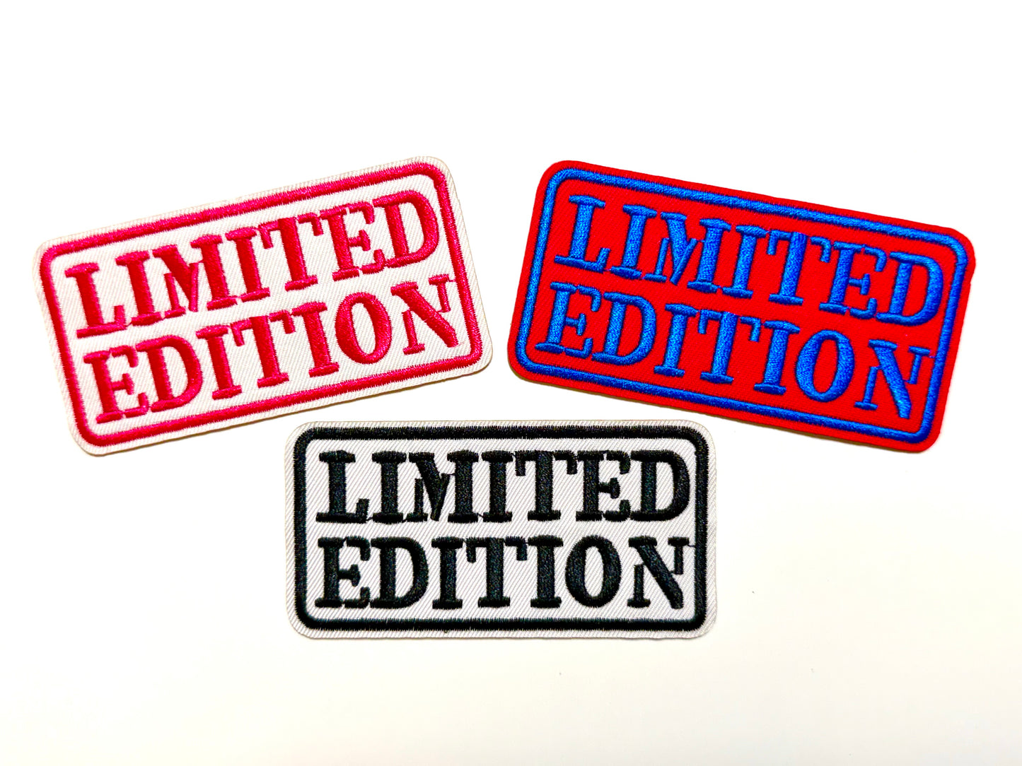 Limited Edition patches - Embroidered Iron on patches 3.5”