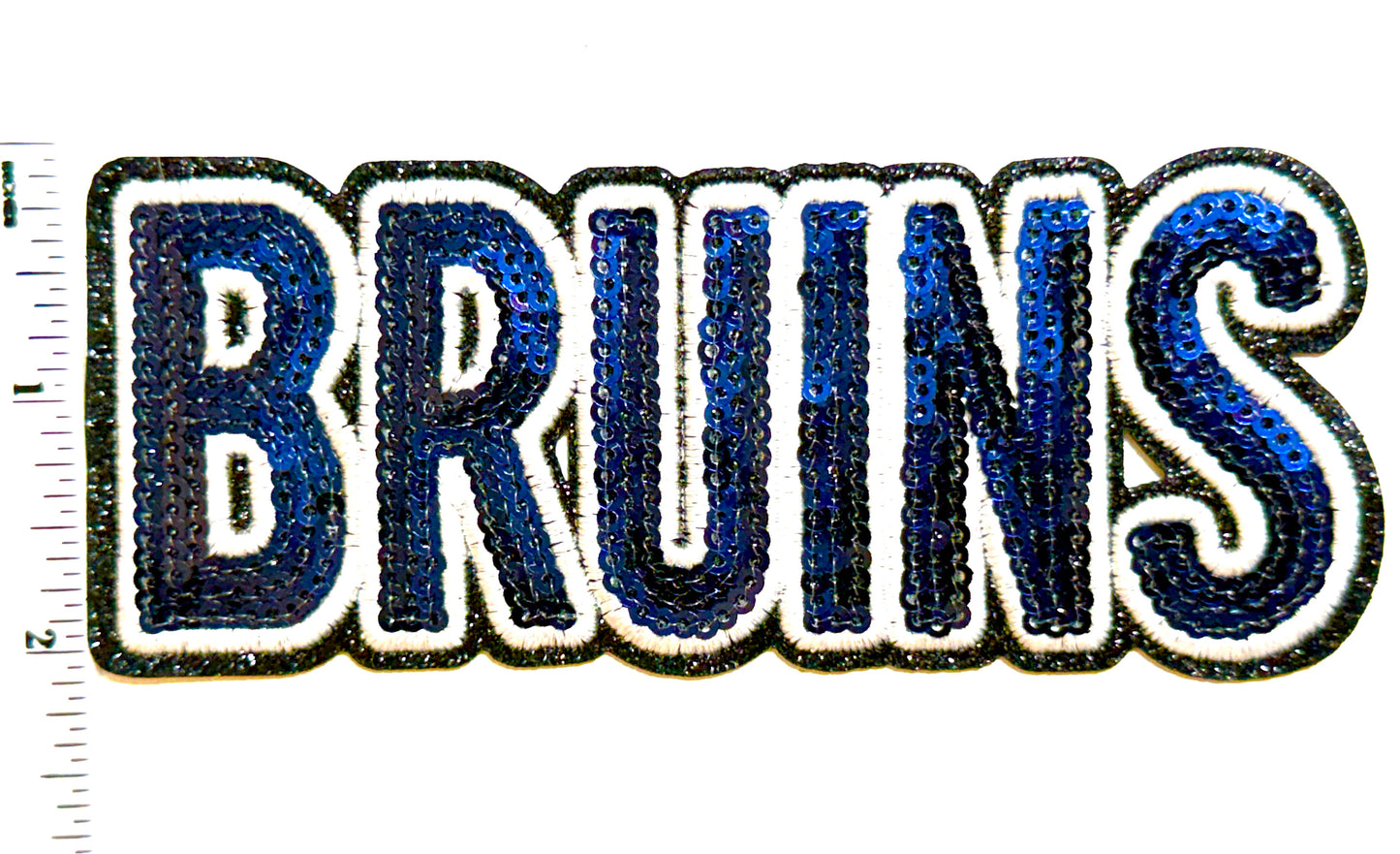 Bruins patch - Sequins Iron On Patch 5”