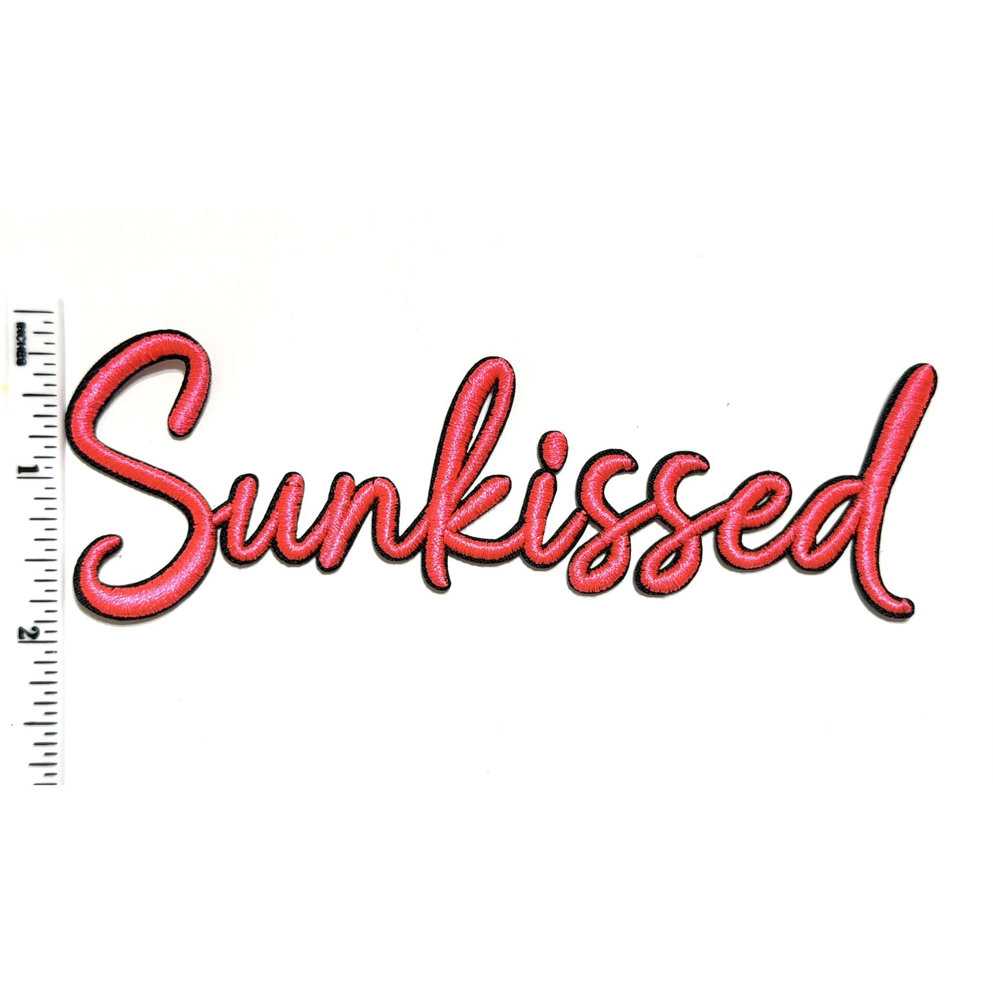 Sunkissed puff letters - Embroidered raised letters Iron On Patch 5.25”