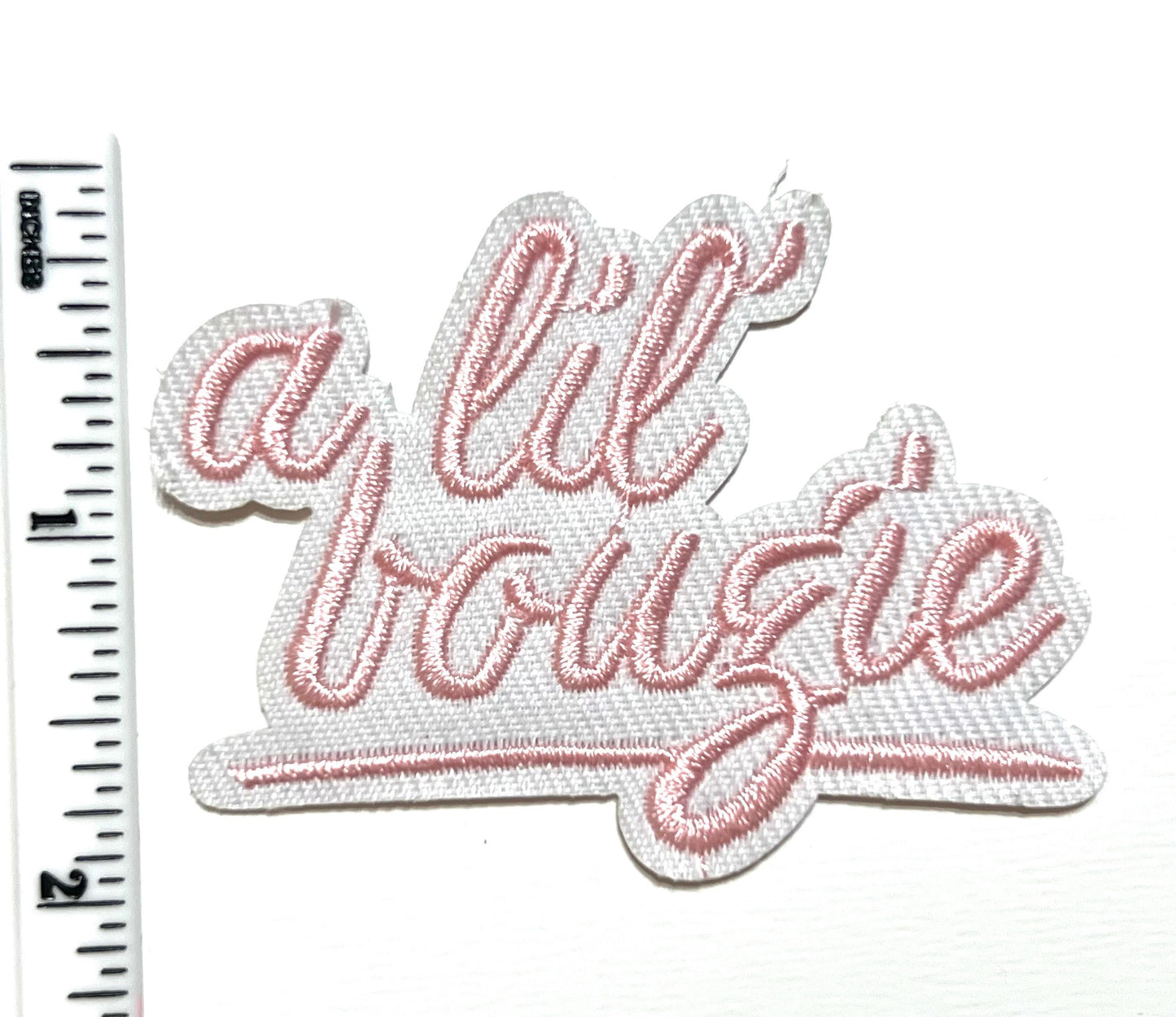 A lil bougie patch - Embroidered Iron on patch