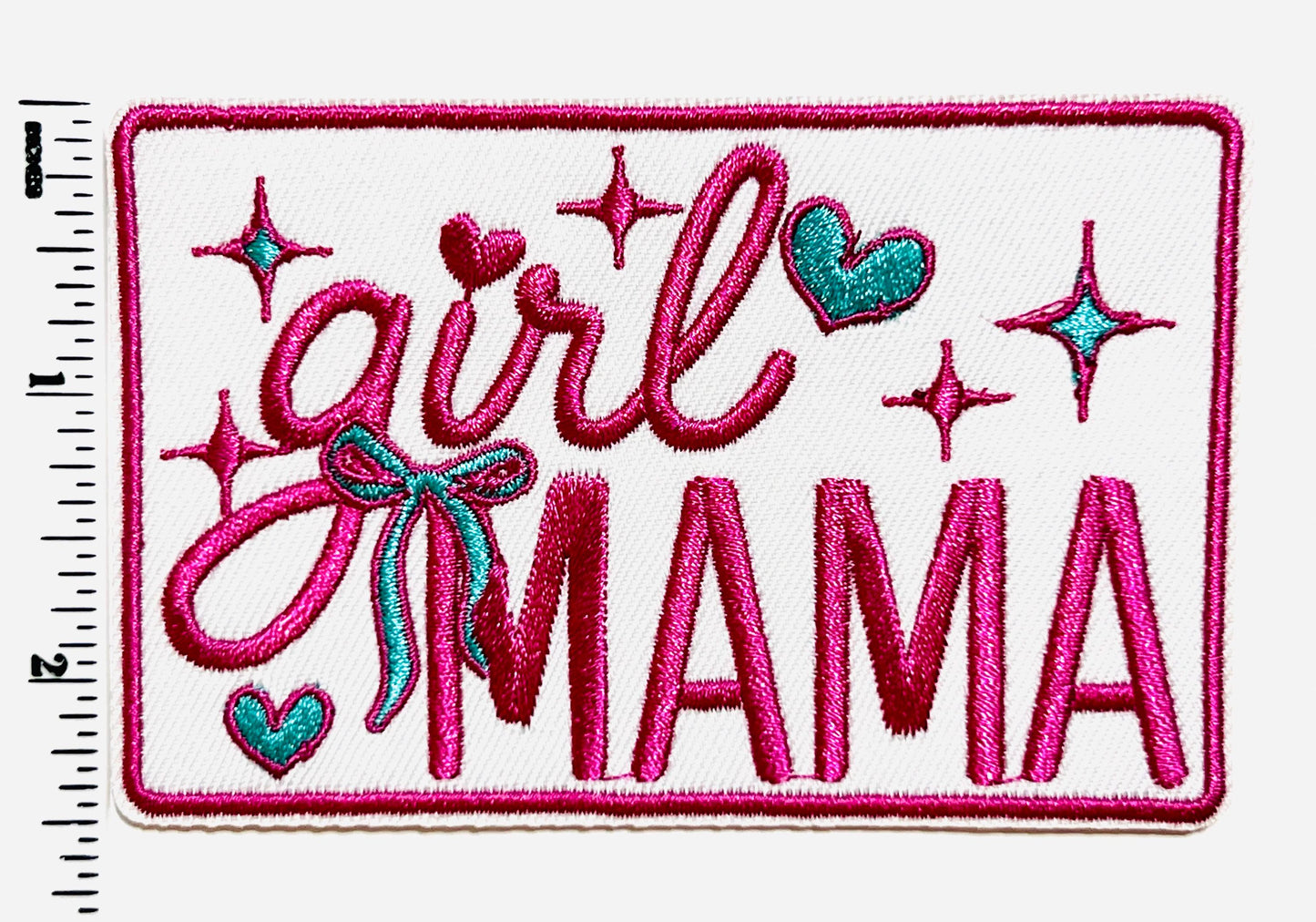 Girl Mama patch - Embroidered DIY Iron on patch