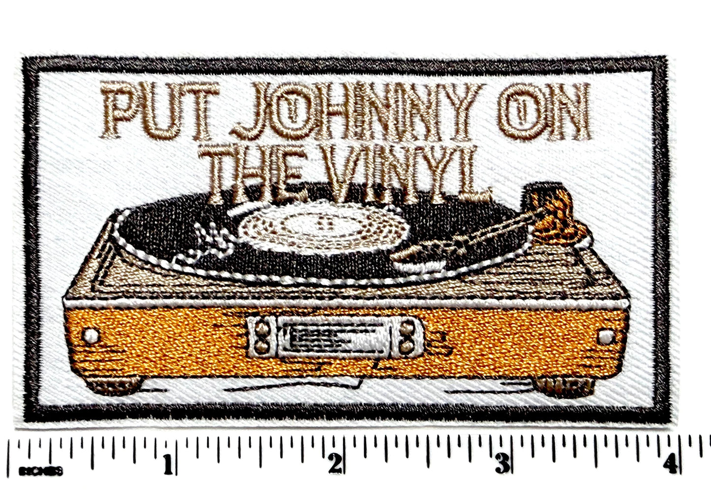 Put Johnny on the Vinyl - Embroidered 4”