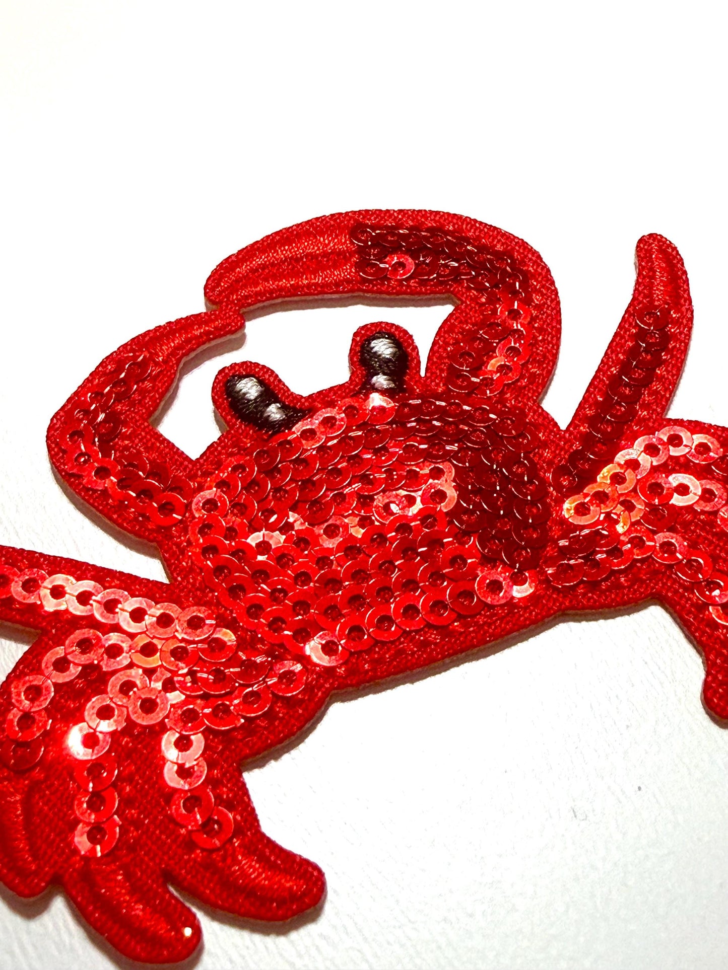 Crab sequined patch – Sequins diy Iron-On Applique