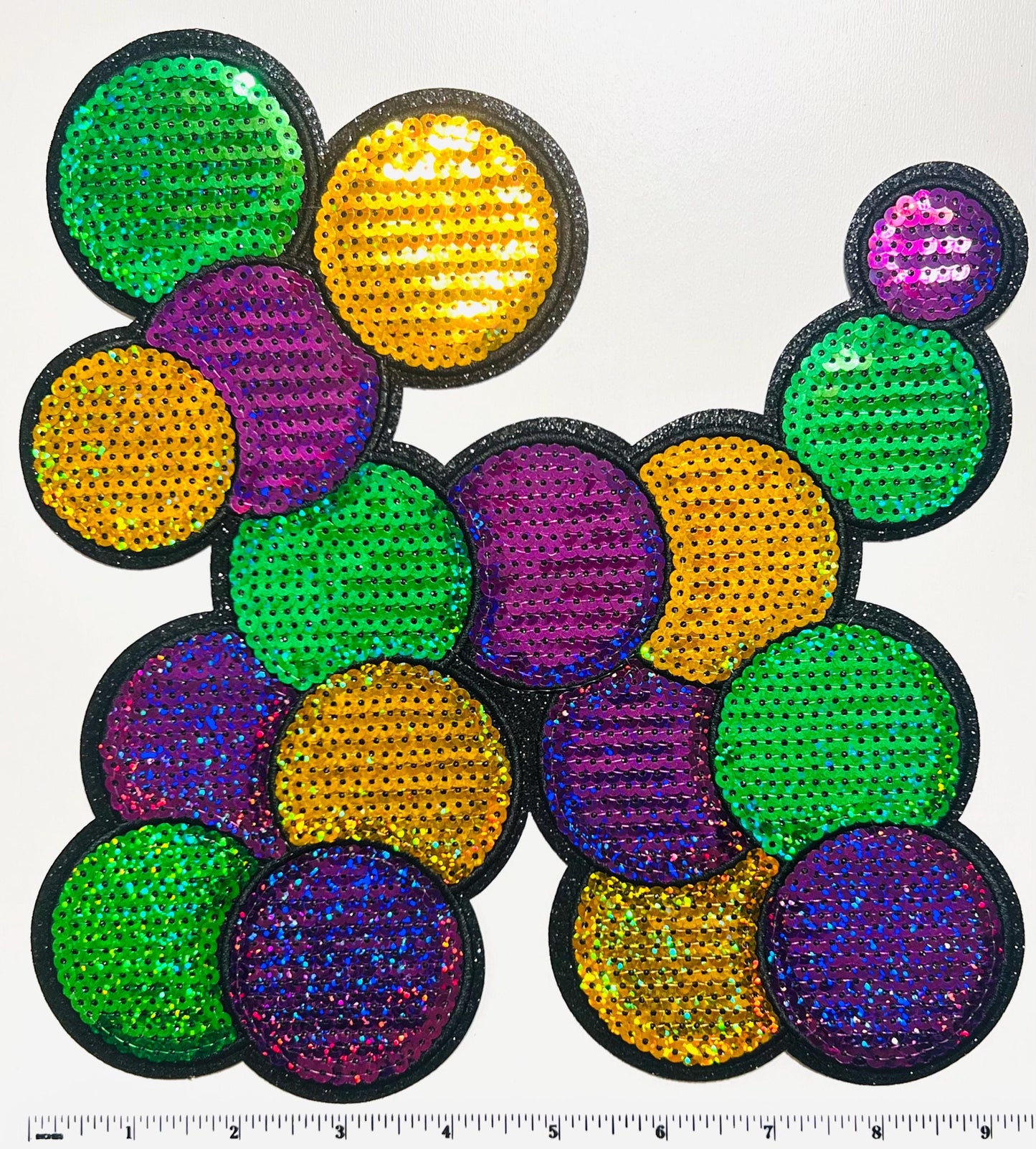 Mardi Gras Bead Dog 10”