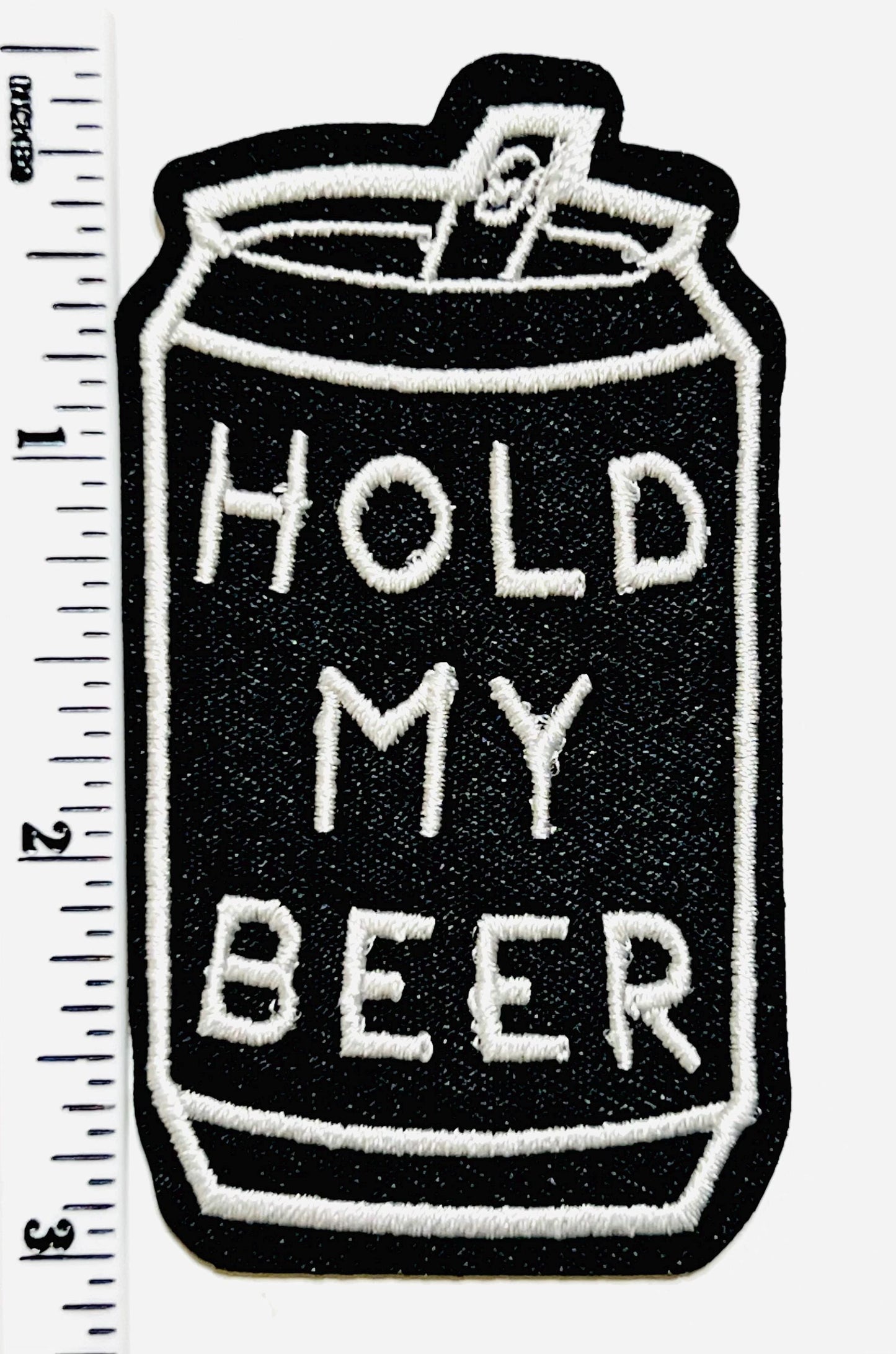 Hold my beer patch - Embroidered DIY Iron on Patch