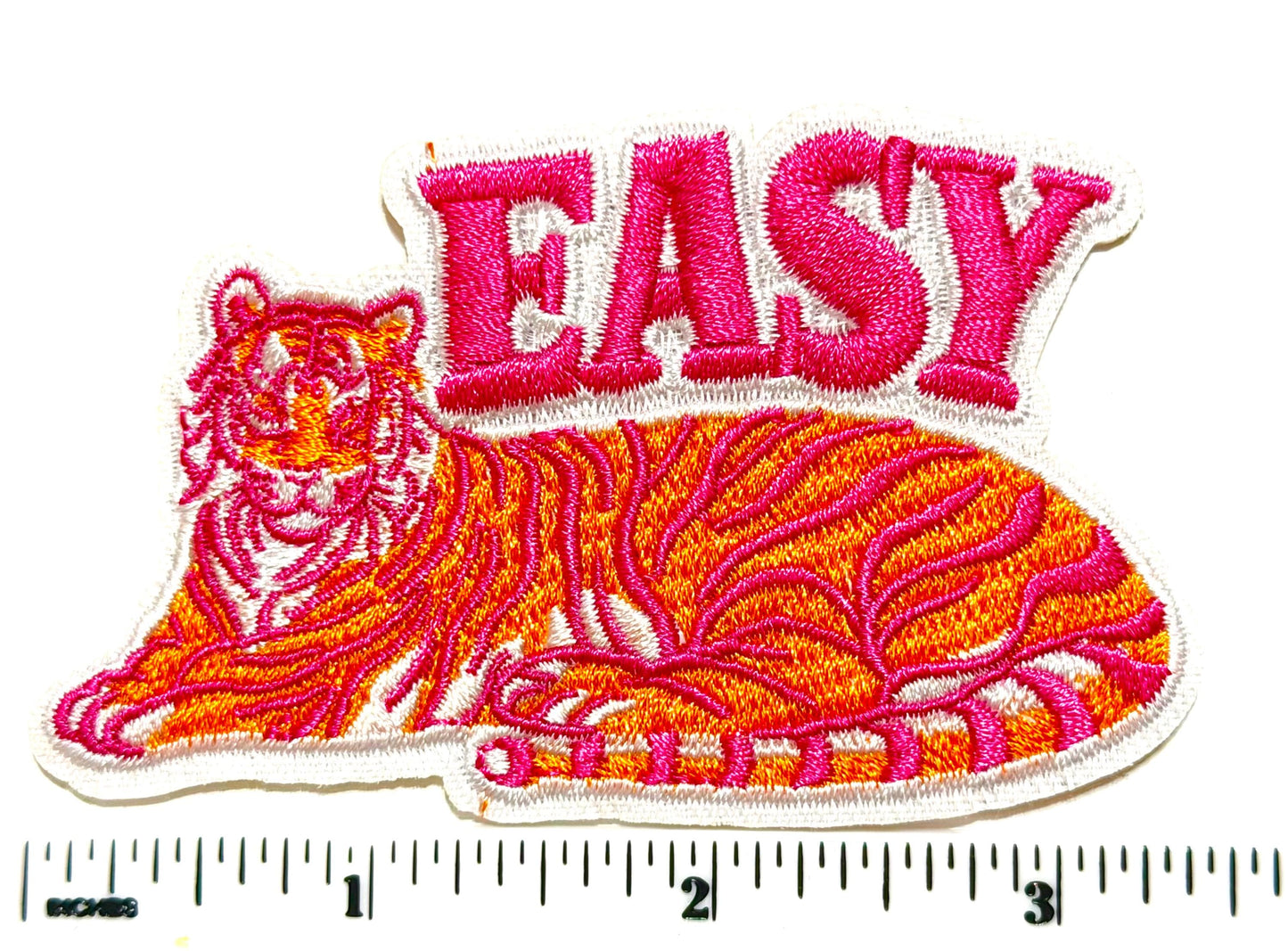 Easy Tiger patch - Embroidered Iron on patch 3.5”