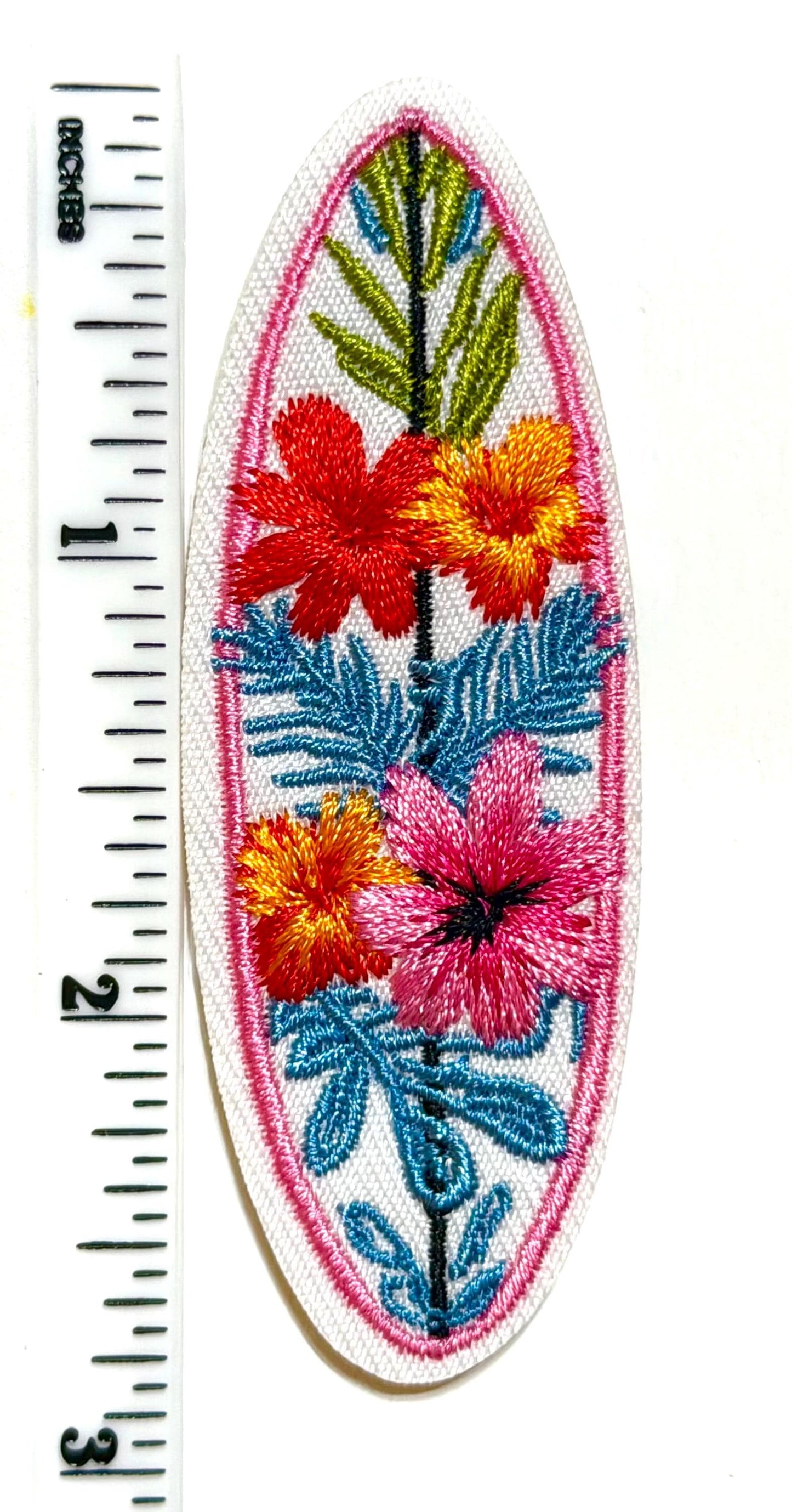 Surf Board patch - Embroidered Iron on patch