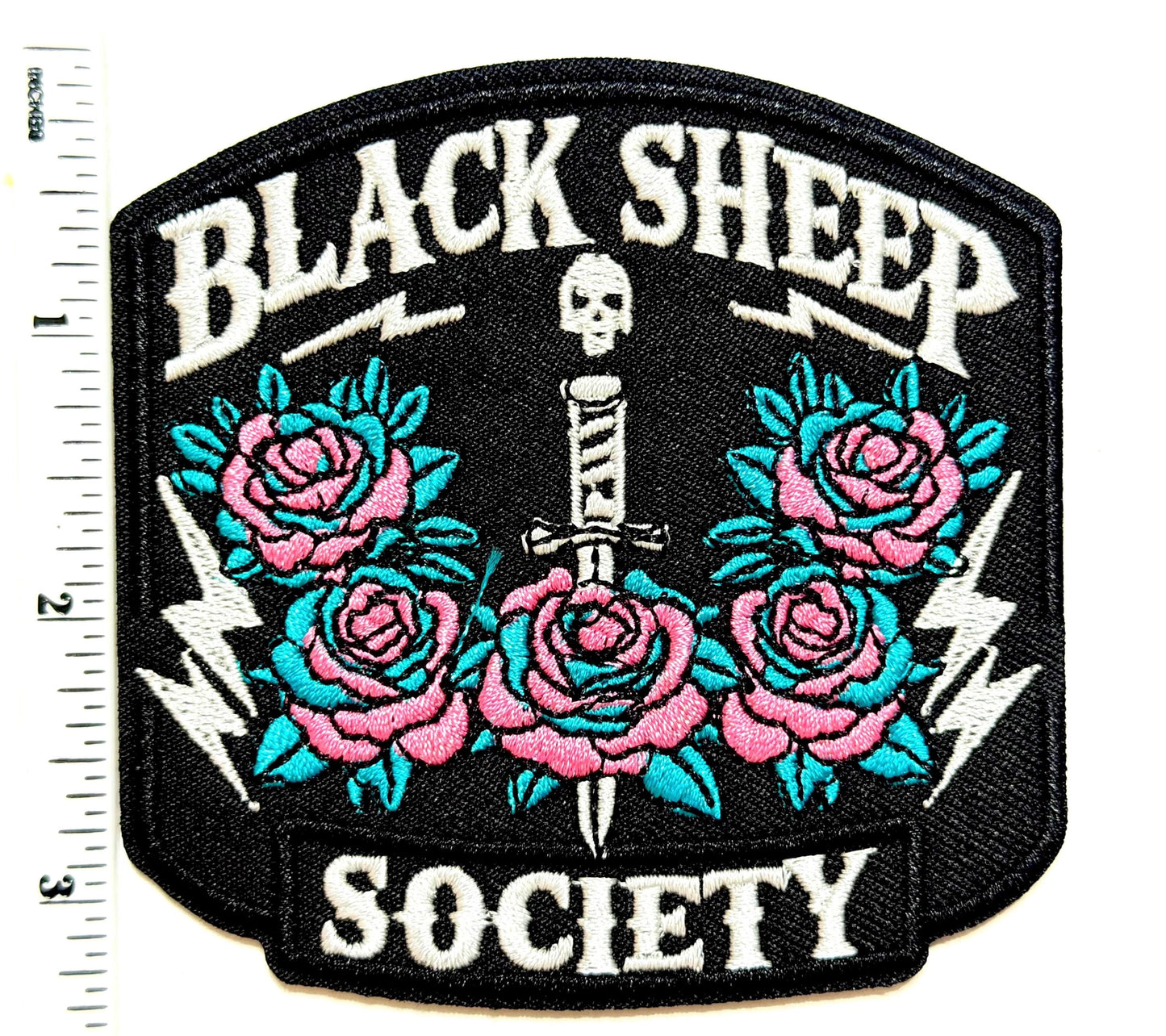 Black Sheep Society patch - Embroidered DIY Iron on patch