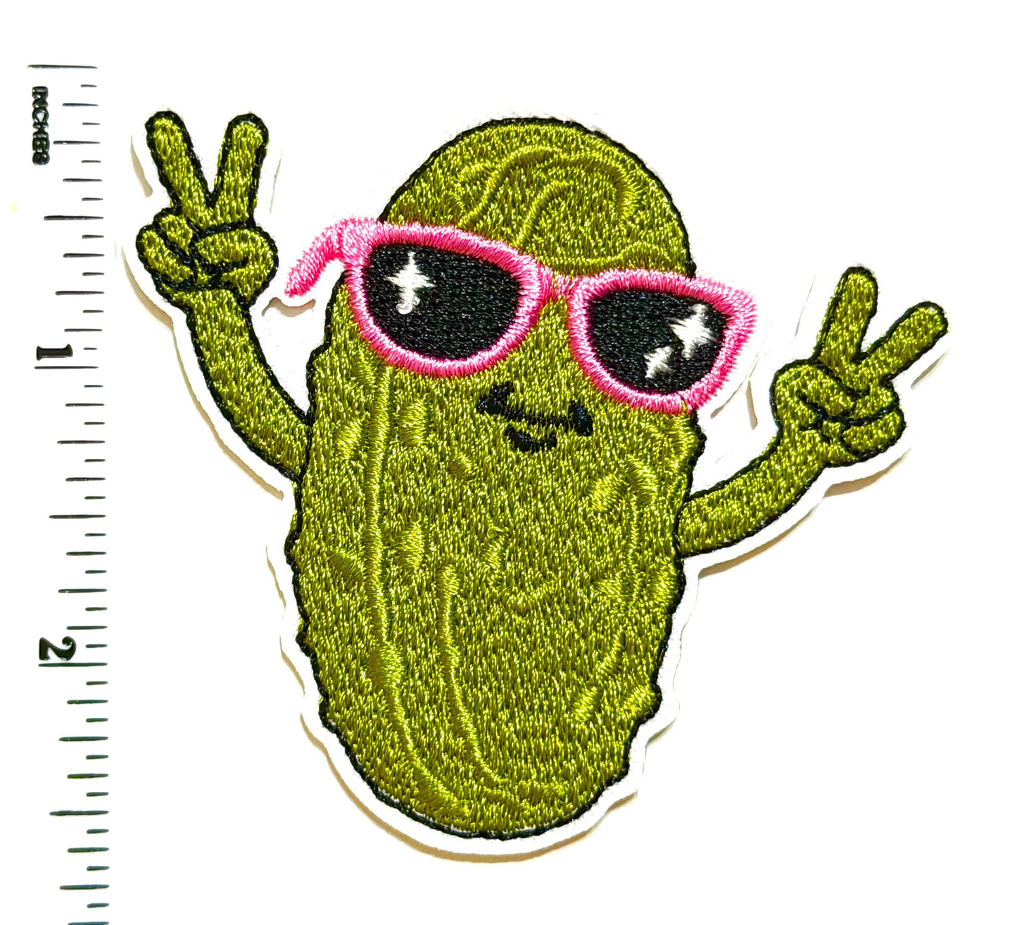 Pickle patches - Embroidered Iron on patches