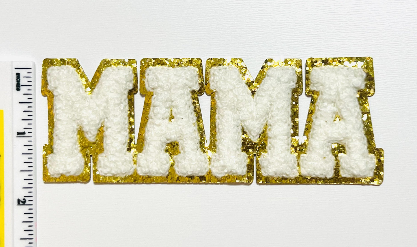 Mama - Chenille Iron on patch