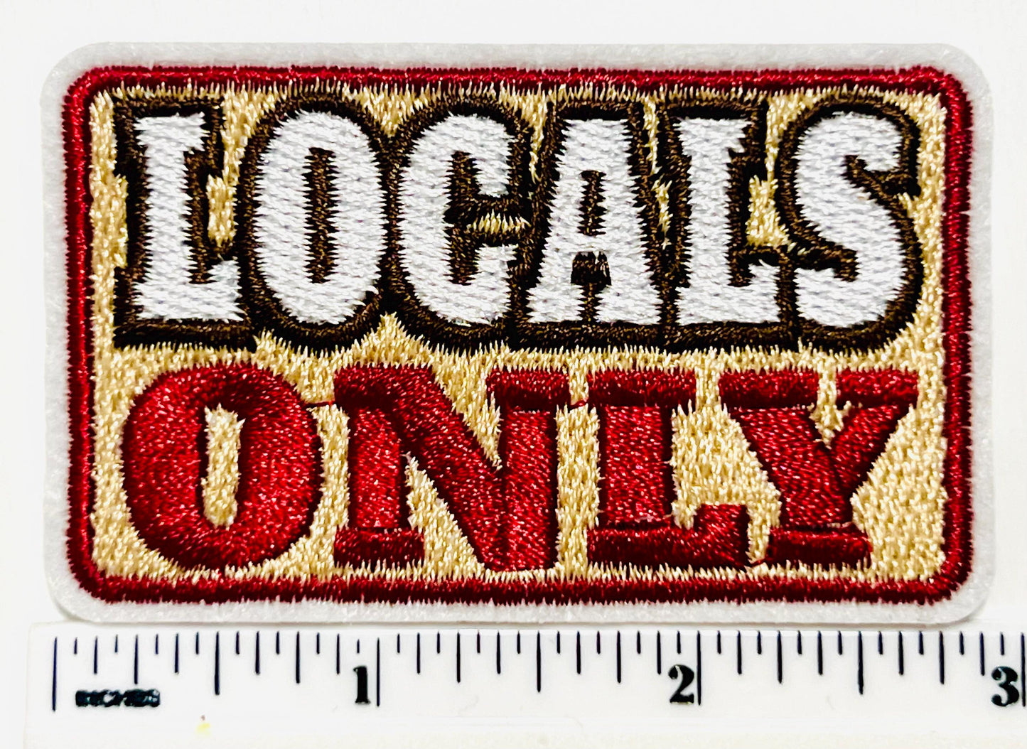 Locals Only patch - Embroidered  DIY Iron on patch