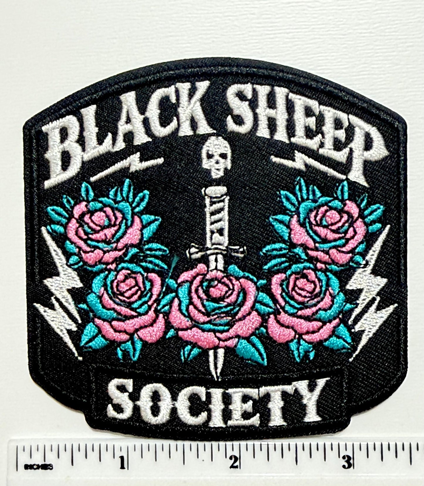Black Sheep Society patch - Embroidered DIY Iron on patch