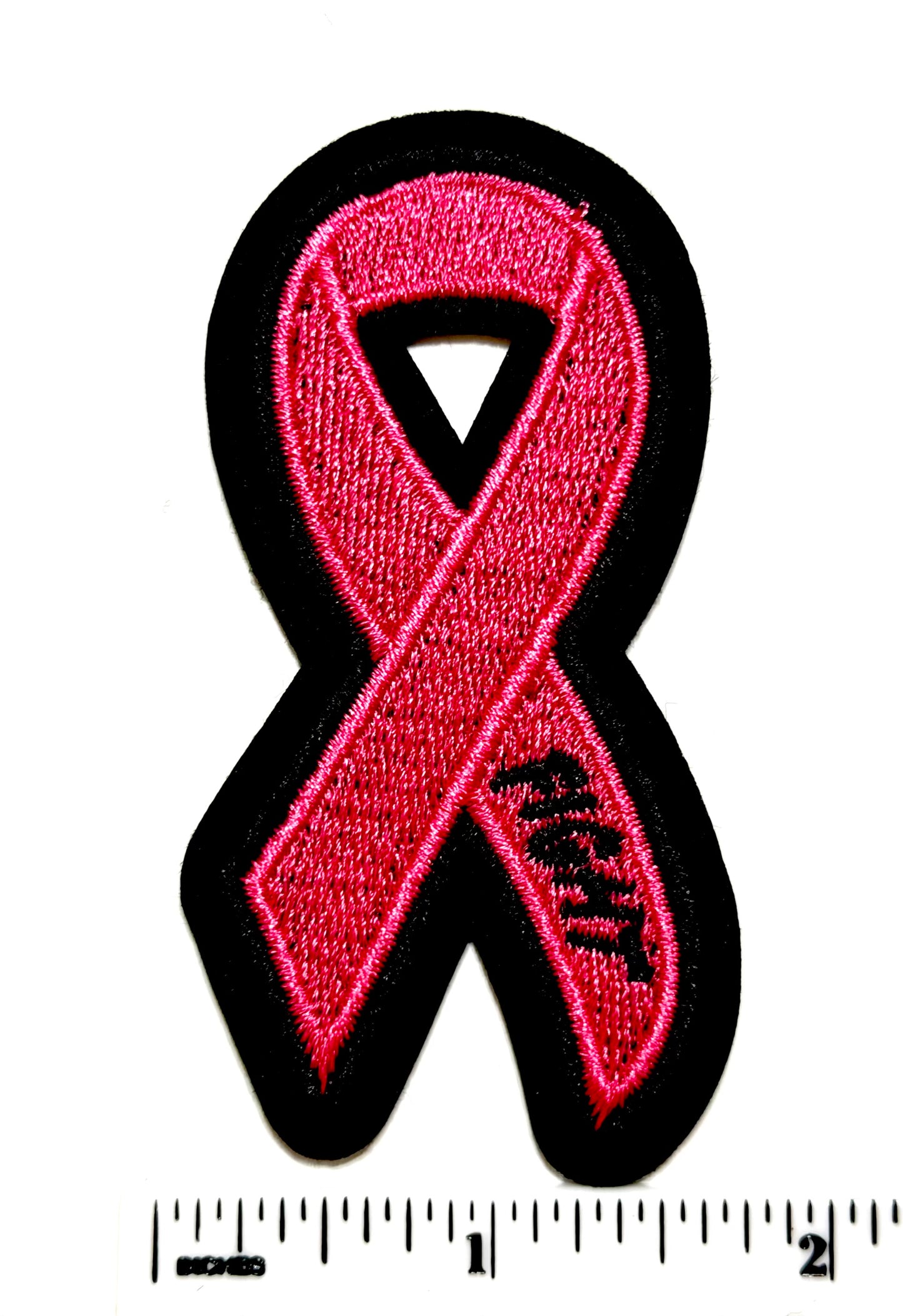 Breast Cancer Awareness Ribbons - Embroidered Iron On Patches 3”