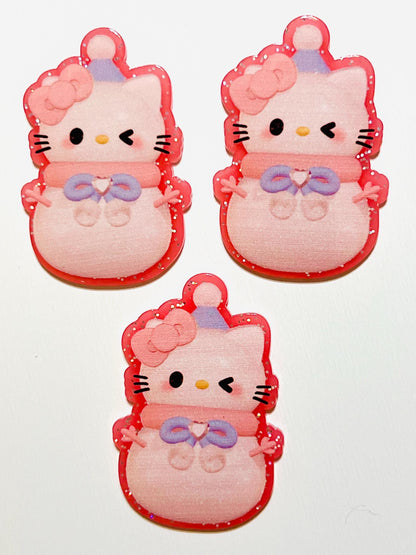 HK - set of 3 flatback acrylics
