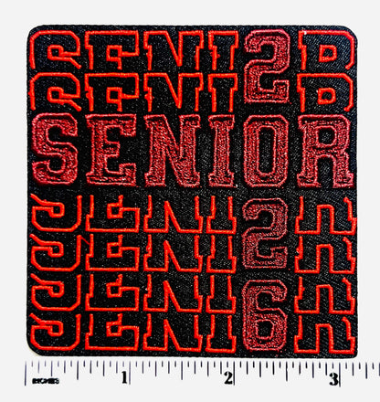 Senior 2026 Patches - Embroidered Iron on patches
