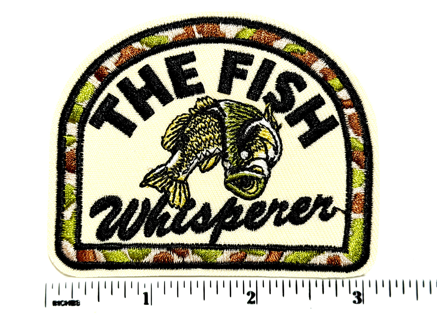 The Fish Whisperer - Embroidered Iron On Patch 3”