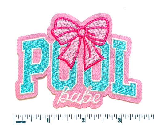 Pool Babe - Embroidered Iron on patch