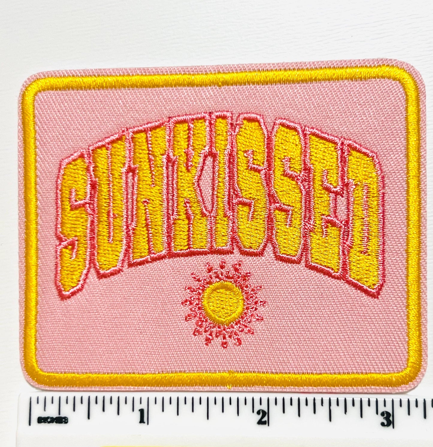 Sunkissed - Embroidered Iron on patch