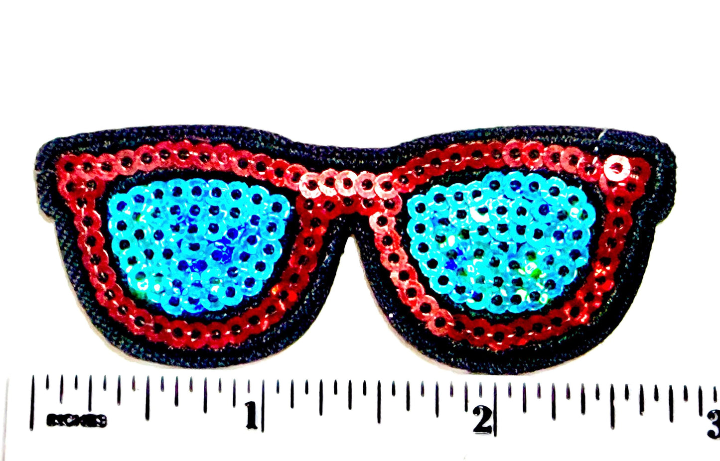 Sunglasses - Sequins Iron on patch 2.75”