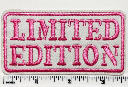 Limited Edition patch - Embroidered Iron on patch