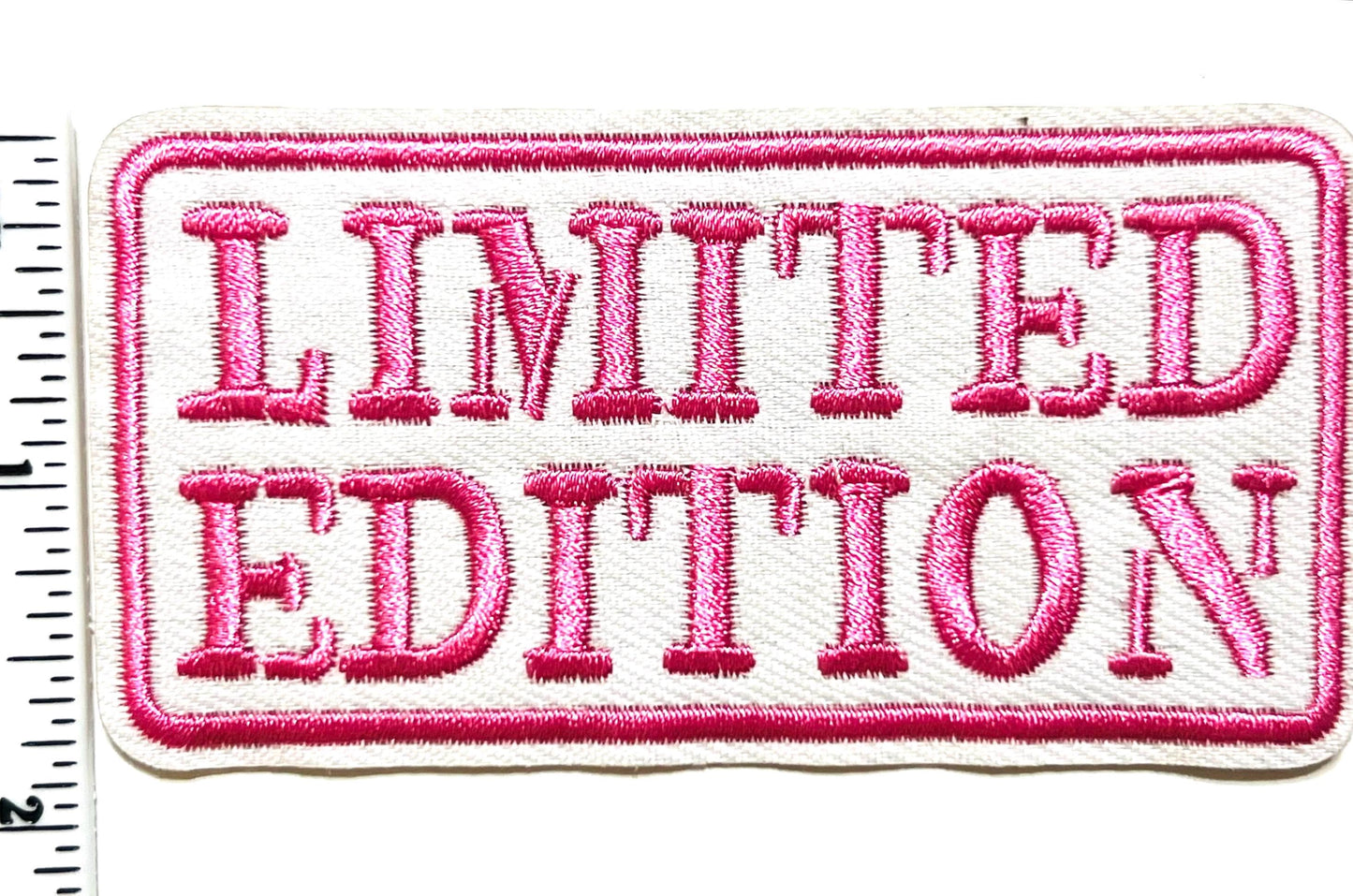 Limited Edition patch - Embroidered Iron on patch