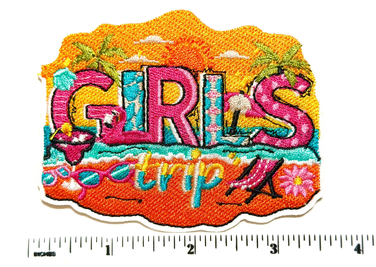Girls Trip - Embroidered Iron on patch 3.5”