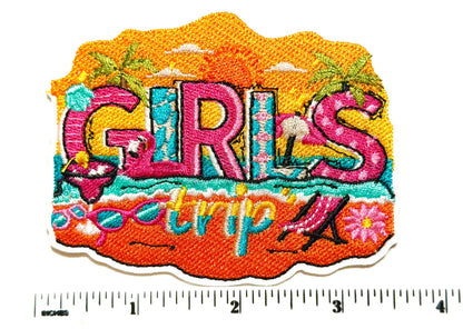 Girls Trip - Embroidered Iron on patch 3.5”