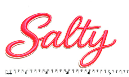 Salty puff letters - Embroidered raised letter patches 5.5”