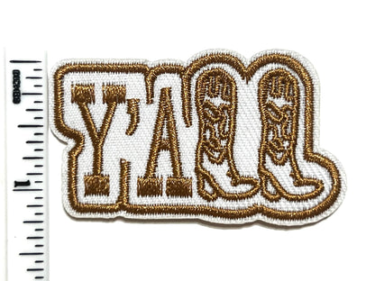 Y’all - Embroidered Iron on patch