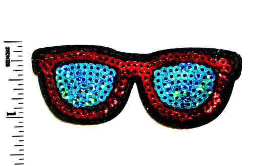 Sunglasses - Sequins Iron on patch 2.75”
