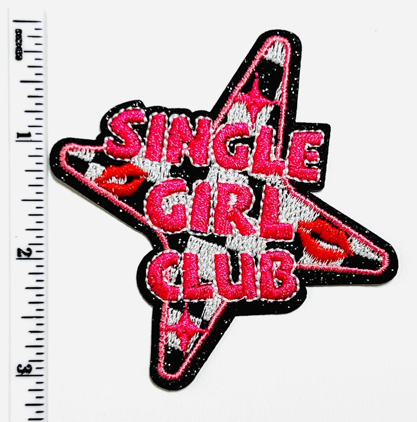 Single Girl Club - Embroidered DIY Iron on patch 3”