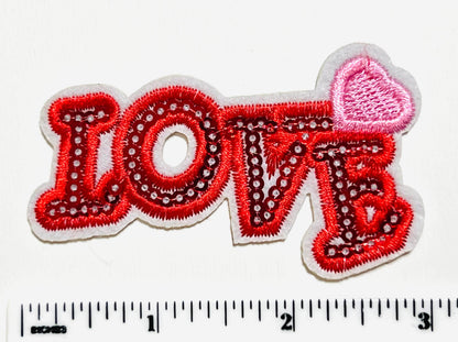 Love Sequins - Embroidered & sequins Iron on patch