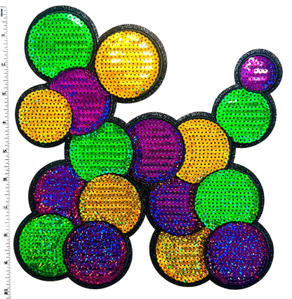 Mardi Gras Bead Dog 10”