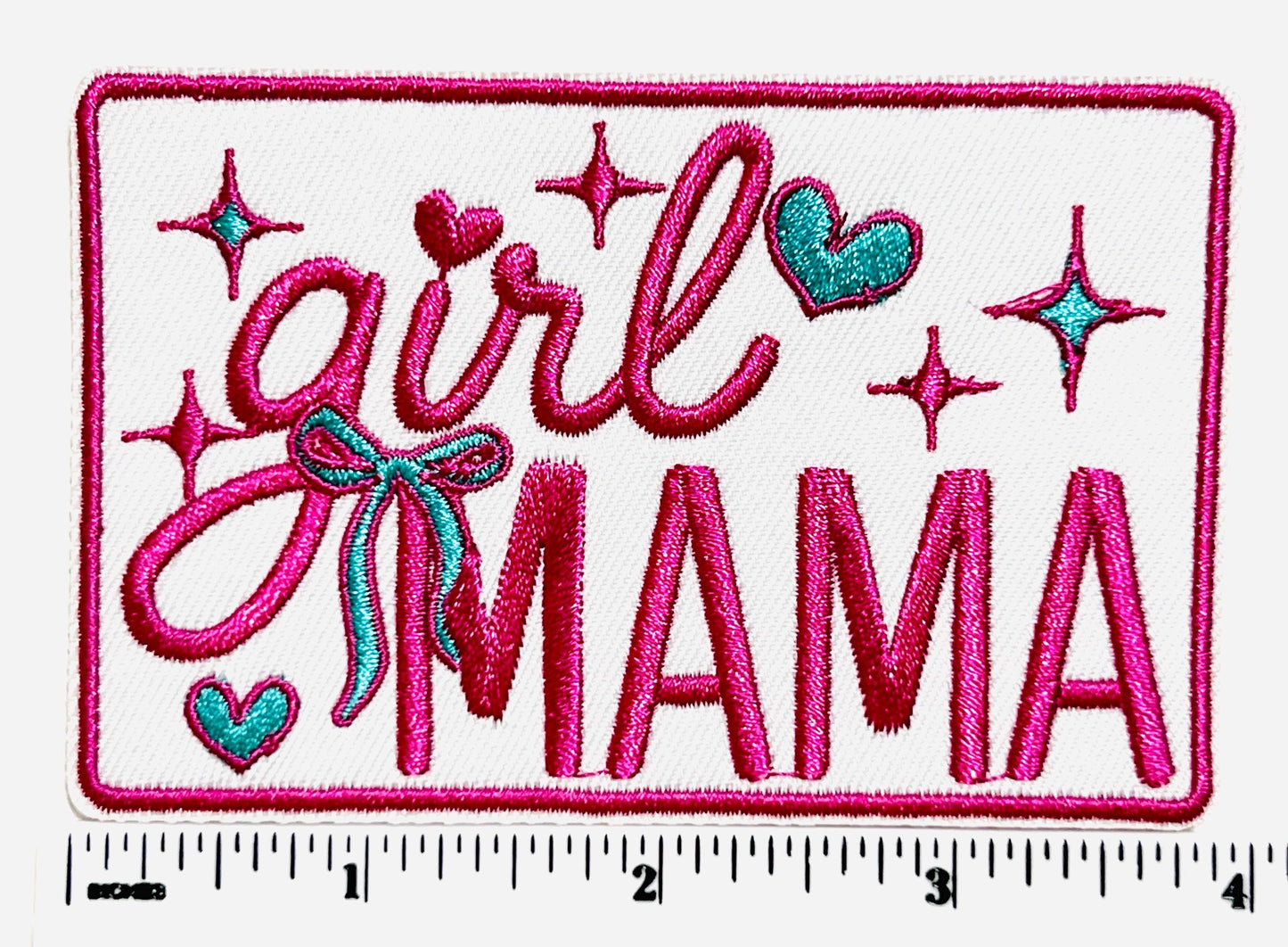 Girl Mama patch - Embroidered DIY Iron on patch