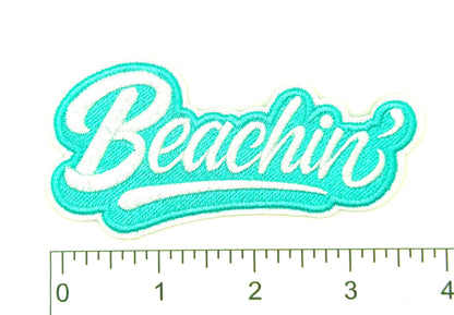 Beachin patch - Embroidered DIY Iron on patch