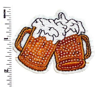 Beer mugs sequins patch - Sequined DIY Iron on Patch