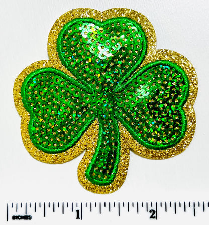 St. Patrick’s Day Sequins Patches - DIY Iron on patch