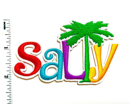 Salty colorful patch - Embroidered iron on appliqué
