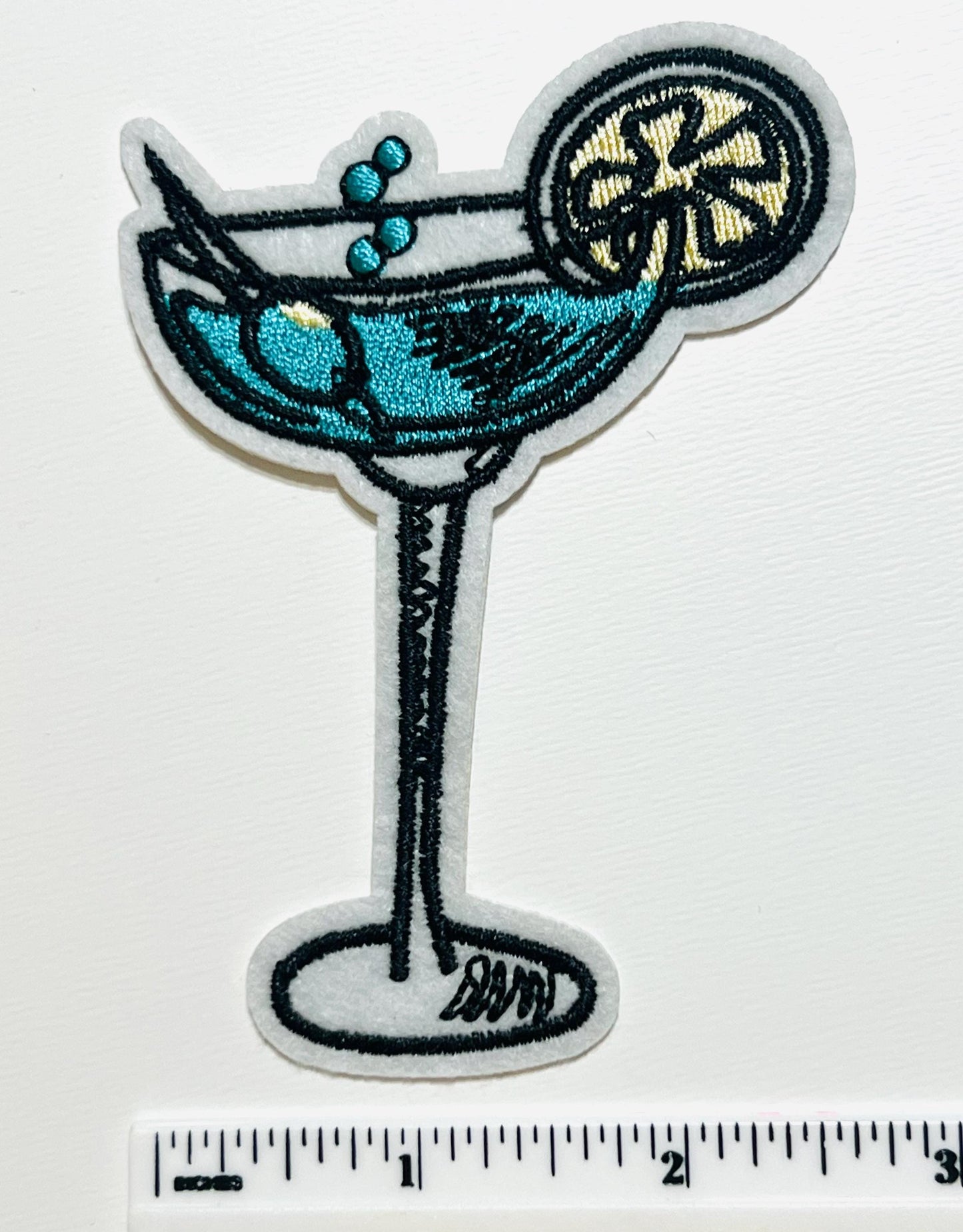 Tropical drinks - Embroidered Iron on patches