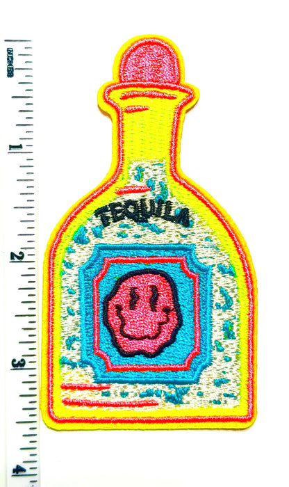 Tequila Bottle neon patches– Embroidered Iron On