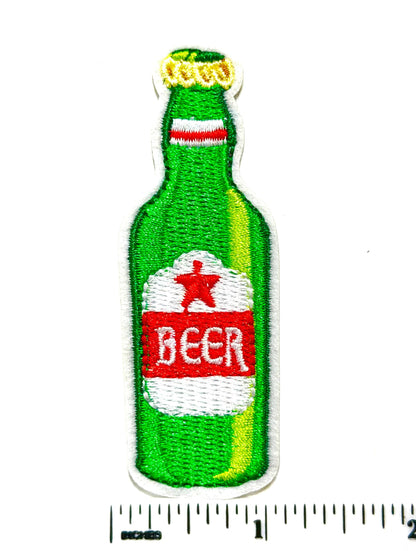 Beer Bottle patch - Embroidered DIY Iron on Patch
