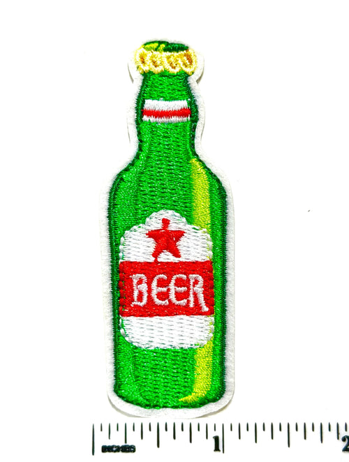 Beer Bottle patch - Embroidered DIY Iron on Patch